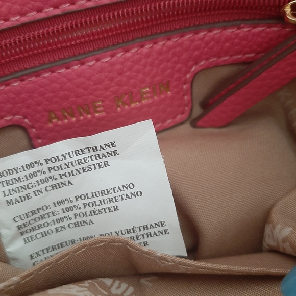 ANNE KLEIN 👛 NWT - Beautiful pink vegan shoulder bag with many compartments - Picture 10 of 14